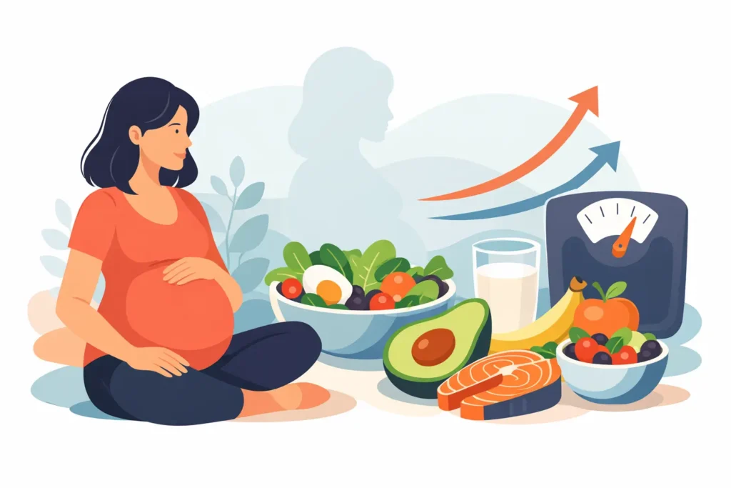 رژیم بارداری سالم؛ چه بخوریم و چقدر وزن بگیریم؟