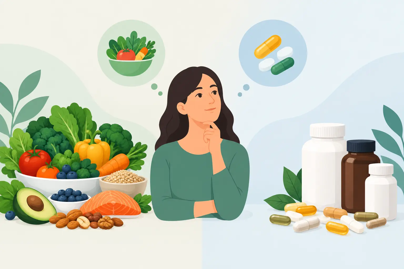 مکمل یا غذا؟ انتخاب درست برای سلامت بدن شما