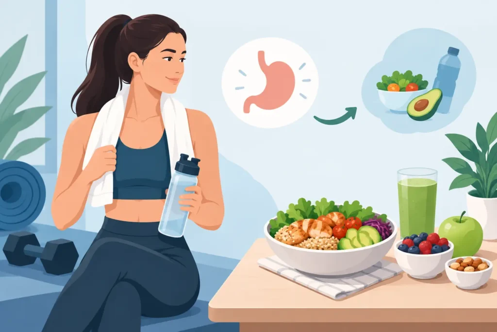 مدیریت گرسنگی بعد ورزش بدون خراب کردن رژیم