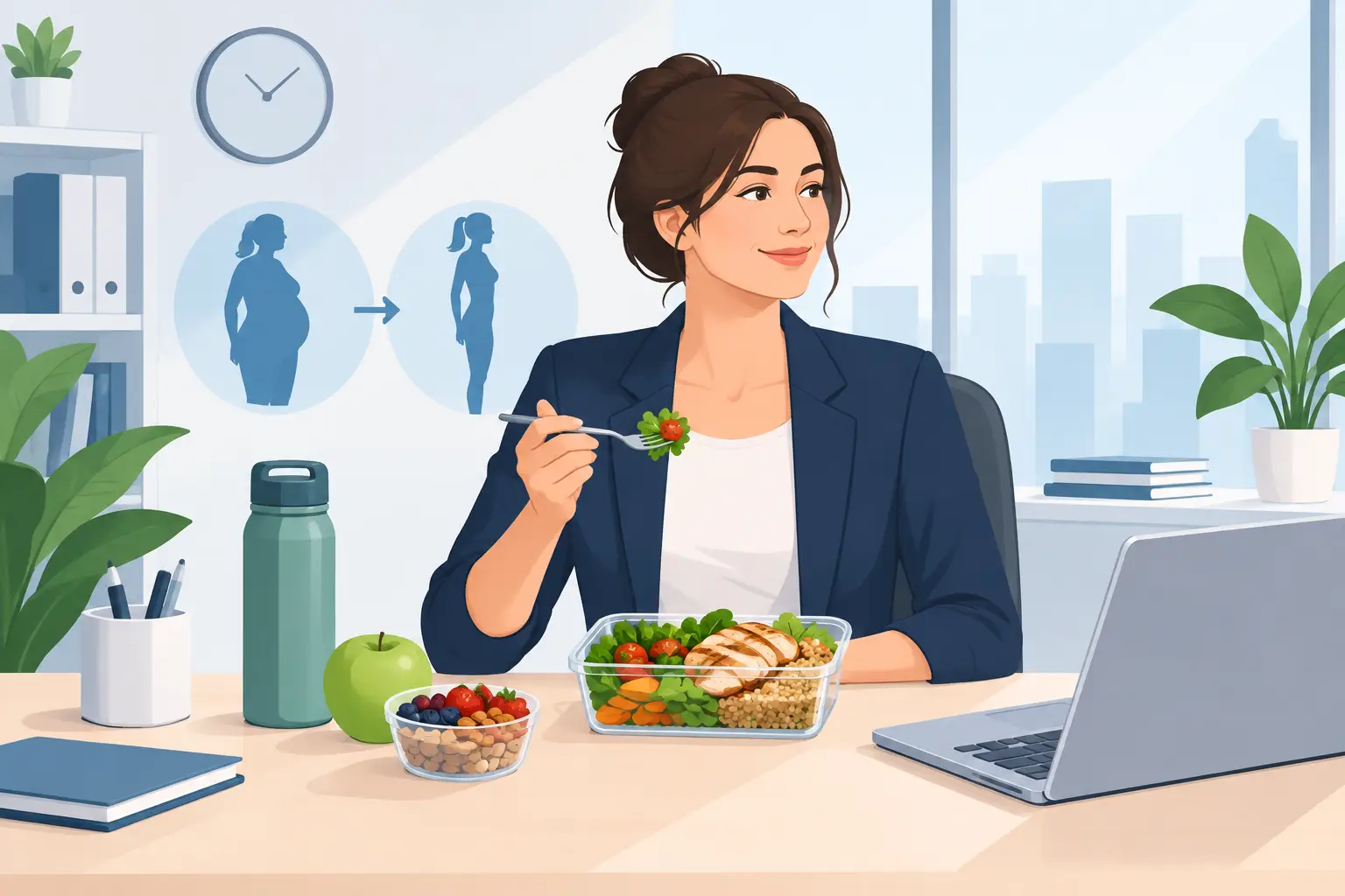 نمونه رژیم کارمندی برای کاهش وزن بدون ضعف